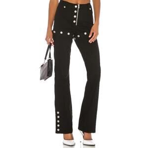 I.AM.GIA Dagger Pant in Black Women M Black Snap Convertible Shorts Versatile